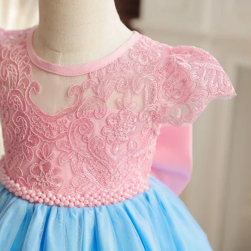 Miniatura 3 de NNJXD - Vestido de princesa de tul con flores, para usar en bodas, para niñas pequeñas y bebés