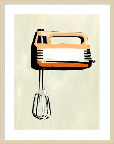 Miniatura 11 de Amanti Art Lienzo decorativo para pared enmarcado de 21 x 17 pulgadas, aparato de cocina retro III por Annie Warren, arte de pared de cocina