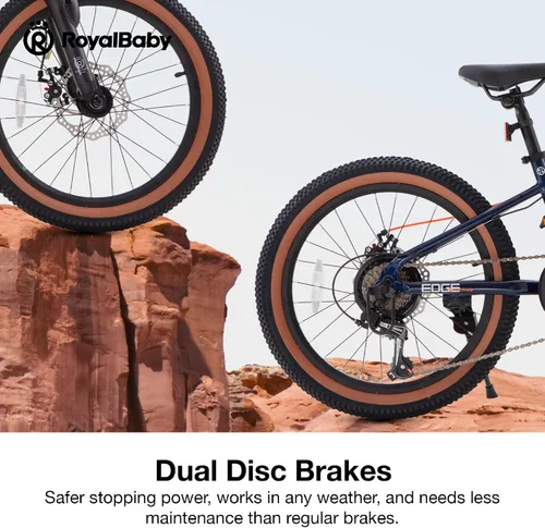 Miniatura 9 de RoyalBaby Bicicleta de montaña para niños y niñas, bicicleta ultraligera de aluminio con ruedas de 20 a 26 pulgadas para niños de 6 a 14 años