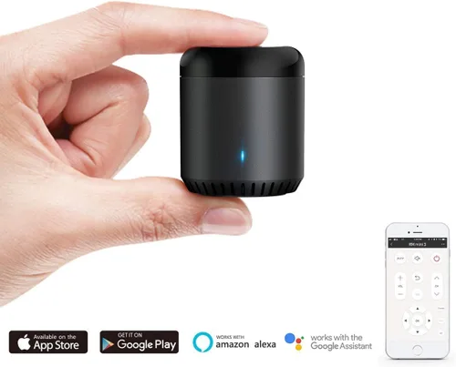 Miniatura 2 de Broadlink WiFi Smart Home Hub RM Mini 3 (solo Wi-Fi de 2.4 GHz) Automatización IR Aprendizaje Control remoto universal para TV Compatible con Alexa