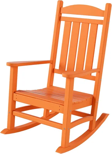 WestinTrends Malibu - Mecedora para exteriores/patio, color naranja