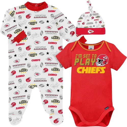 Miniatura 14 de Gerber Conjunto de regalo unisex para bebé con pies de equipo de la NFL para dormir y jugar