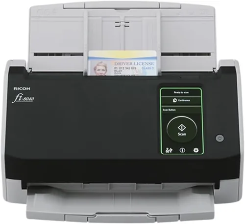 Miniatura 3 de RICOH fi-8040 Escáner Rápido de Oficina y Escritorio para Documentos, Recibos y Tarjetas de Identificación con Alimentador Automático de 50 Páginas