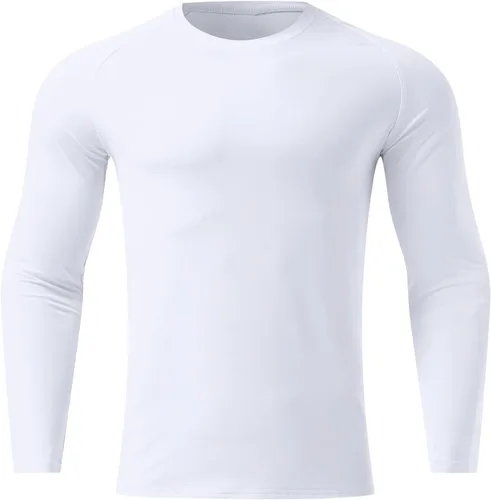 Miniatura 3 de Camisas de compresión atléticas de manga larga para hombre, capa base, camisa de entrenamiento atlético, camisas de compresión, camisetas deportivas