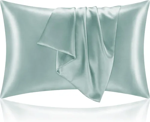 Miniatura 54 de Bedelite Funda de almohada de satén para el cuerpo, súper suave y refrescante, para el cabello y la piel, transpirable, sedosa y larga, 20 x 54 Rosa