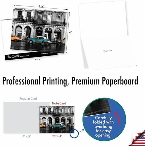 Miniatura 6 de The Best Card Company, Gearing Up - 10 tarjetas de agradecimiento con sobres (4 x 5.12 pulgadas) - Tarjetas de notas en caja surtidas con engranajes