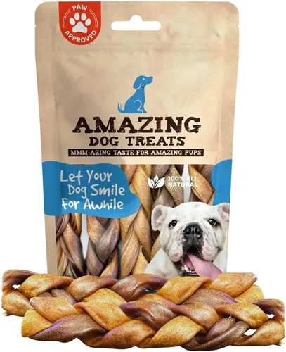 Miniatura 11 de Amazing Dog Treats Barra de Colágeno de 6 Pulgadas - (10 Unidades) - Barras de Colágeno para Perros - Huesos para Perros Sin Cuero