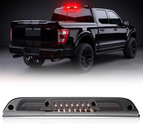 Miniatura 11 de Tercera luz de freno LED de lente ahumada compatible con F150 2015-2024, F250/F350/F450/F550 2017-2024, Ranger 2019-2024, 3ª lámpara de parada