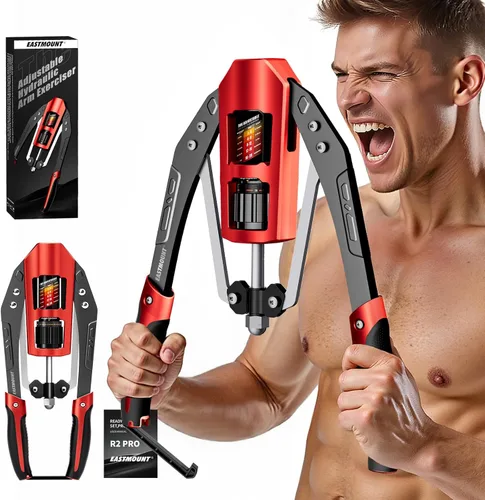 Miniatura 9 de EAST MOUNT Ejercitador de brazo Twister – Potencia hidráulica ajustable de 22 a 440 libras, expansor de pecho para el hogar, equipo de entrenamiento