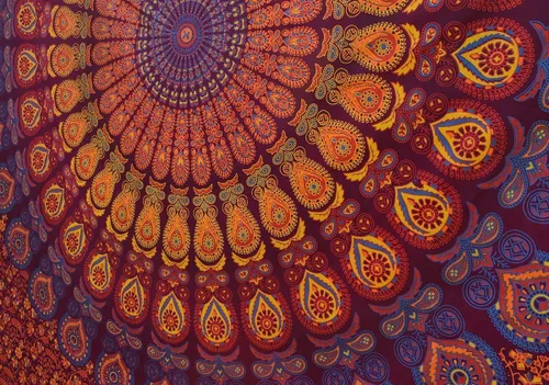 Miniatura 5 de Popular Handicrafts Evergreen - Exclusivo tapiz con mandala