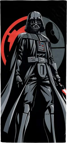 Jay Franco Star Wars Darth Vader Toalla de baño/piscina/playa - Toalla de 100% algodón súper suave y absorbente para niños, mide 28 x 58 pulgadas