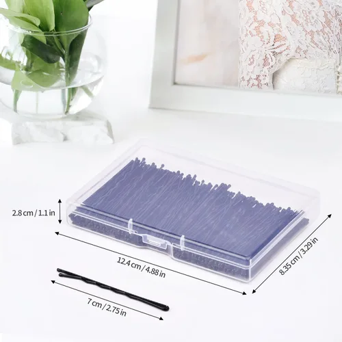Miniatura 2 de MORGLES 120 horquillas jumbo Bobby para mujeres y niñas, pasadores grandes negros de 2.75 pulgadas con caja