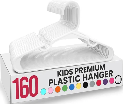 Miniatura 34 de Utopia Home Paquete de 20 Perchas para Niños - Perchas de Plástico para Bebé de 11.5 Pulgadas para Armario - Perchas para Niños para Ropa y Percha