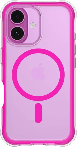 Miniatura 34 de ORNARTO Air Case para iPhone 16 Pro Max Transparente, Compatible con MagSafe, Funda de Protección contra Caídas de Grado Militar con Air-Pink Rosa