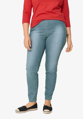 Miniatura 4 de Ellos - Leggings de mezclilla con cintura elástica para mujer