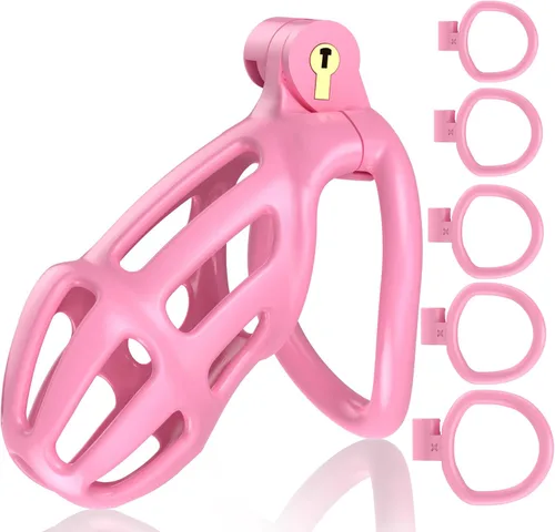 Jaula de castidad masculina, juguetes sexuales, dispositivos de castidad, jaula de pene para control de erección, cerradura de castidad masculina de
