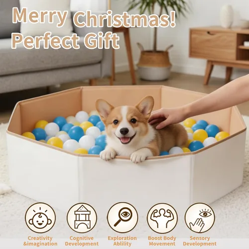 Miniatura 7 de Pelotas plegables para niños y mascotas, versátil piscina para niños y gatos, perfecto para niñas y niños, para interiores y exteriores, fácil