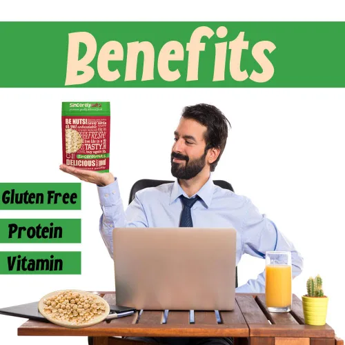 Miniatura 4 de Sincerely Nuts Garbanzos asados y sin sal (2 libras) Proteína a base de plantas, granos de garbanzo, gran aperitivo o guarnición, vegano, kosher