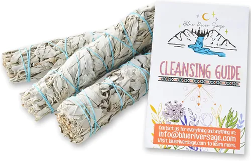 Miniatura 6 de Varillas de salvia blanca de 9 pulgadas ~ cosechadas de forma sostenible ~ para manchas y limpieza ~ Instrucciones incluidas (6 unidades)