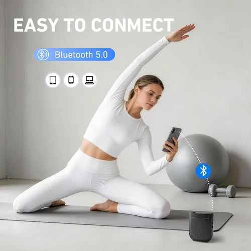 Miniatura 7 de Amplificador de voz para profesores, micrófono y altavoz portátil con cable Bluetooth, megáfono de bocina recargable para aula, reuniones, yoga