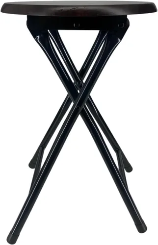 Miniatura 6 de MOON FLOWER Silla plegable portátil con asiento de madera, ideal para picnic, viajes de campamento o eventos al aire libre, color marrón, sin