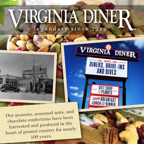 Miniatura 2 de Virginia Diner Mezcla natural de nueces de arándano: almendras tostadas, anacardos, nueces pecanas, pistachos, arándanos secos, 18 onzas