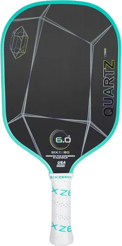 Miniatura 9 de Six Zero Quartz Pickleball Paddle - Affordable, Premium Construction, Raw Carbon Rosa