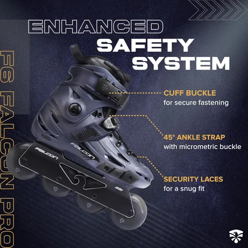 Miniatura 3 de Flying Eagle F6 Falcon Pro Freeskates - Patines en línea para adultos para hombres y mujeres, patines urbanos en línea, zapatos de patinaje de Azul