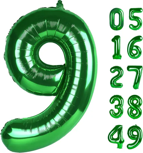 Miniatura 301 de Globo de cumpleaños número 4 dorado de 40 pulgadas, globos gigantes del número cuatro 14 24 34 40 44 2024, globos grandes de lámina de mylar para Oro