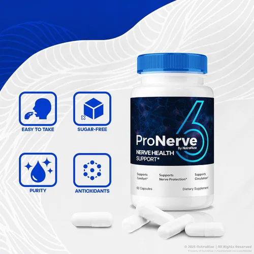 Miniatura 5 de NutraRize (5 unidades) ProNerve6 Neuropatía, ProNerve 6 suplemento de apoyo nervioso, 6 cápsulas Pro Nerve, Reseñas de pastillas ProNerve6