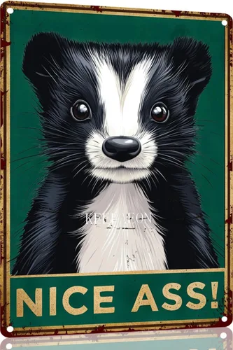 Miniatura 26 de Skunk Bathroom Wall Decor Signs Metal Aluminum Sign Remember to Wipe Bathroom Decor Weird Stuff 12x8 Inches Decor Funny Poster Funny Bathroom 8294