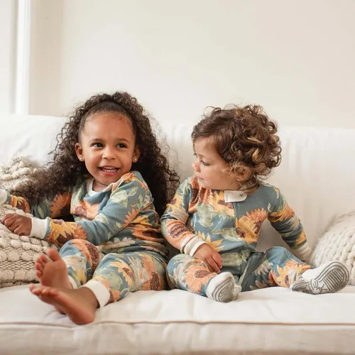 Miniatura 35 de Burt's Bees Baby Pijama para bebé niña, 100% algodón orgánico, pijama de una pieza, overol diagonal con cremallera, ajuste cómodo