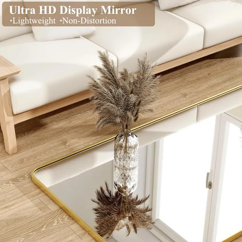 Miniatura 3 de HARRITPURE - Espejo grande de 71 x 32 pulgadas, espejo de longitud completa con soporte, espejo de cuerpo completo para piso, con marco rectangular