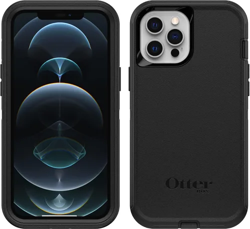 Miniatura 9 de OtterBox Defender - Funda de la serie sin pantalla para iPhone 12 PRO MAX (solamente), embalaje no minorista, color negro