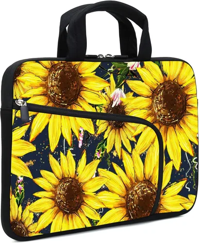 Miniatura 8 de Funda para portátil de 11.6" 12.2 pulgadas para Chromebook, Ultrabook, portátil, tableta de neopreno con asa para hombres y mujeres, dos bolsillos