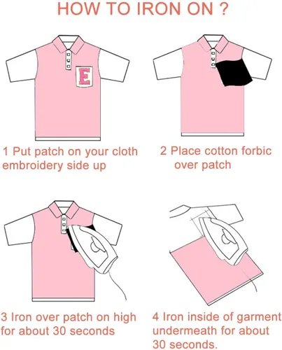 Miniatura 6 de 5 parches de letras de felpilla con iniciales, parches para planchar con brillantina universitarios, parches para coser para ropa, sombrero, camisa