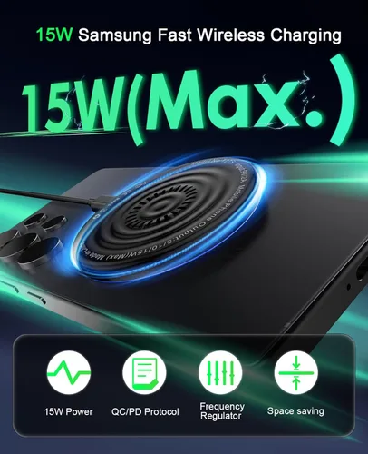 Miniatura 3 de Cargador inalámbrico 2 unidades de 6 pies 15 W Samsung cargador inalámbrico magnético almohadilla de carga rápida para Samsung Galaxy S25 Ultra/S24