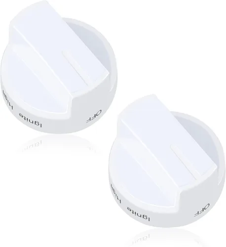 W10339443 Perilla de Estufa de Gas Blanca, Pieza de Repuesto de Perilla del Quemador de Superficie Compatible con Estufa/Cocina/Horno Whirlpool –