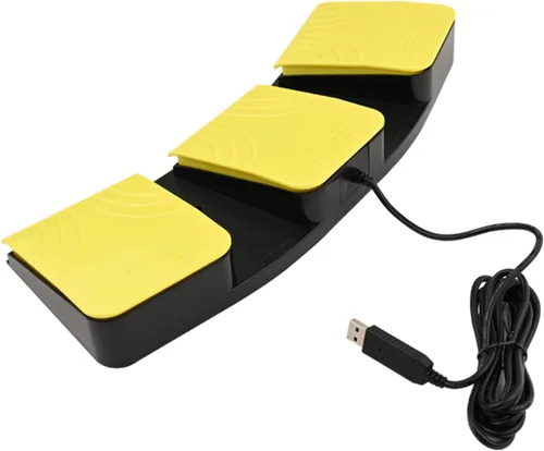 Miniatura 5 de Pedal de pie USB para juegos de PC, interruptor de pie de control óptico, teclado de mouse de mapa de computadora, tecla de combinación de teclas