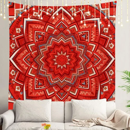 Miniatura 45 de Shrahala Circles Tapestry, Abstract Art With Various Circles Wall Hanging Hd Print Polyester Backdrop For Dorm Room Bedroom 30 X 40 In