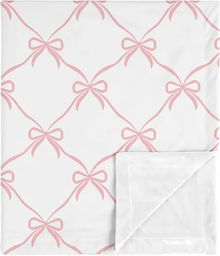 Miniatura 13 de Sweet Jojo Designs Manta suave para bebé (rosa/gris bohemio floral) para niñas, bebés, recién nacidos, niños pequeños, 30 x 36 pulgadas, manta