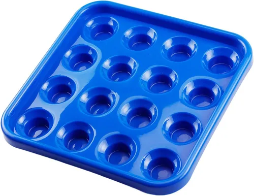 Miniatura 7 de Bandeja de bola de billar estándar para 16 bolas, bandeja de transporte de bolas de plástico negro de 2 1/4 pulgadas para mesa de billar 01
