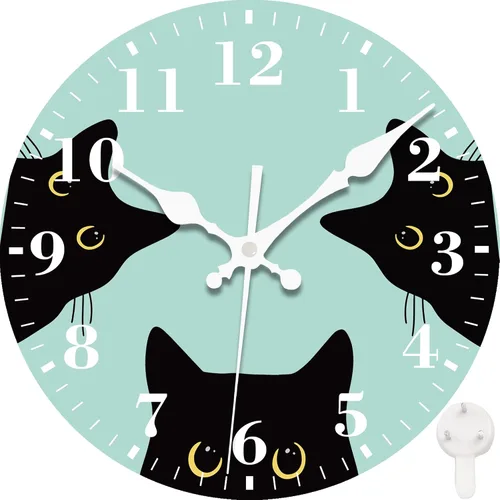 Miniatura 16 de Reloj de pared, astronauta y planetas espaciales, silencioso, sin tictac, funciona con pilas, redondo, decorativo, para interiores y exteriores