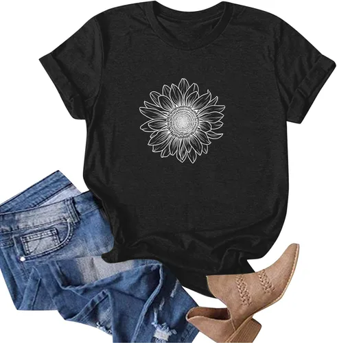 Miniatura 20 de Camiseta con estampado de animales para mujer, camiseta de libélula divertida, linda camiseta de manga corta, blusa de primavera 2023, camisas