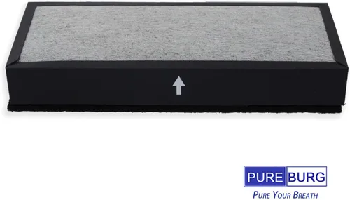 Miniatura 5 de PUREBURG Filtro de repuesto compatible con purificadores de aire Alen T100 T300, paquete de 2 unidades H13 HEPA y prefiltro de carbón activado Air