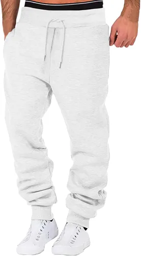 Miniatura 37 de Pantalones deportivos para hombre, pantalones de otoño e invierno y sólidos para hombres y hombres, cómodos con múltiples bolsillos