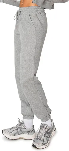 Miniatura 16 de Cali1850 Pantalón deportivo Cloud Nine Fleece para mujer, cintura alta, ajuste holgado, dos bolsillos, cintura elástica con cordón
