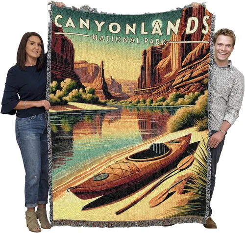 Miniatura 26 de Pure Country Weavers Manta del Parque Nacional Acadia, manta de tapiz de algodón para regalo, fabricada en los Estados Unidos, 72 x 54 pulgadas