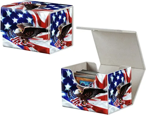 Miniatura 24 de MTG Commander - Caja de cartas intercambiables, más de 100 tarjetas con funda con funda de piel sintética, caja de almacenamiento de tarjetas
