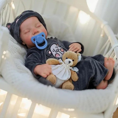 Miniatura 4 de Muñecas Reborn Baby de 18 pulgadas realista con cuerpo de vinilo completo, muñecas de bebé realistas de la vida real para niños a partir de 3 años